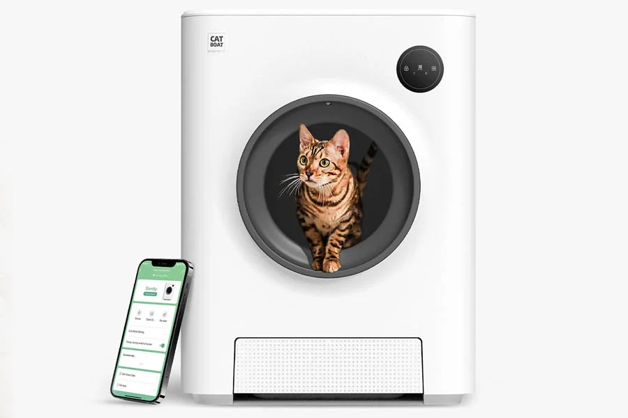 automatic self cleaning kitty litter box