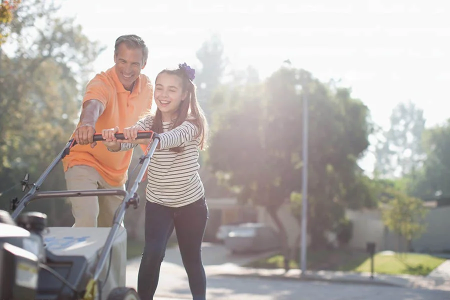 best cordless lawn mower with battery and charger