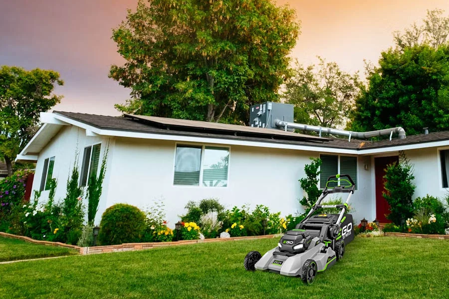 small battery powered lawn mower